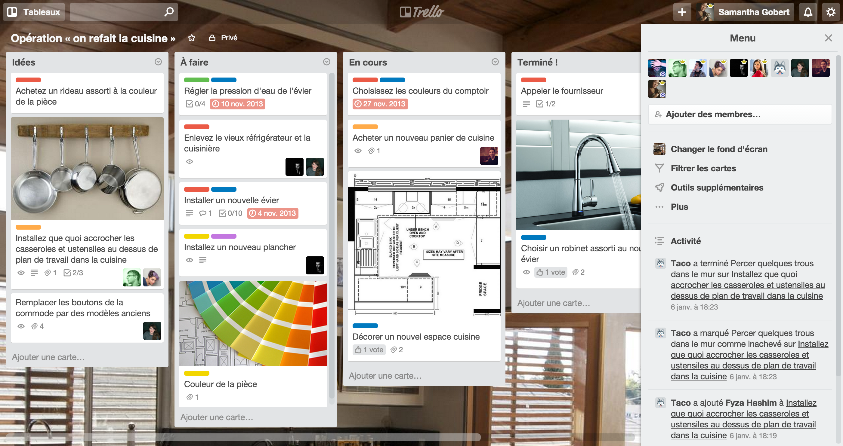 Trello application auto entrepreneur