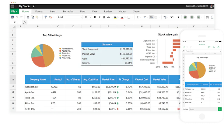 zoho sheet tableur en ligne