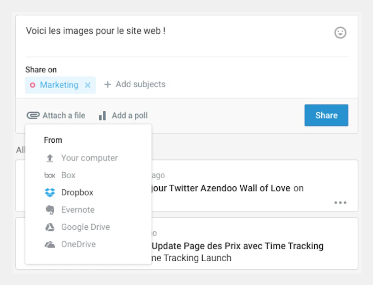Le partage de documents avec des outils de travail collaboratif