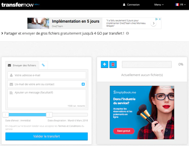 transfernow : l’envoi de fichier lourd gratuit jusqu’à 5 Go