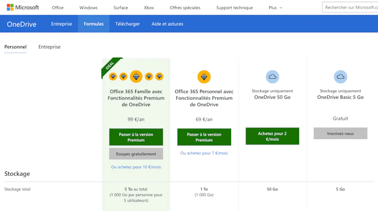 onedrive partage de fichiers lours microsoft partage de fichiers lourds avec OneDrive de Microsoft