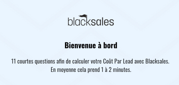 calculer son coût par lead avec blacksales logiciel de prospection commerciale b2B