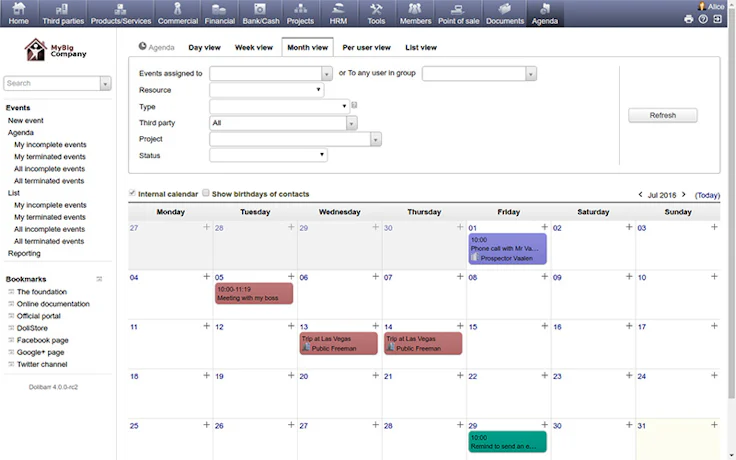 Dolibarr ERP et CRM Open Source en ligne