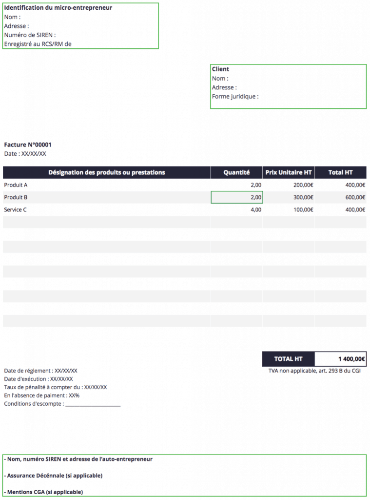 Comment Facture Formation Sans Tva  englshtdri