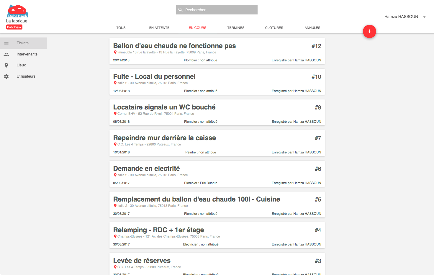 Logiciel GMAO gratuit Bob! Desk