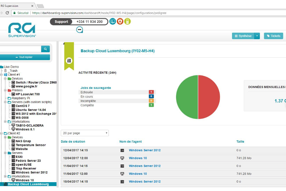 RG Backup : sauvegarde en ligne professionnelle