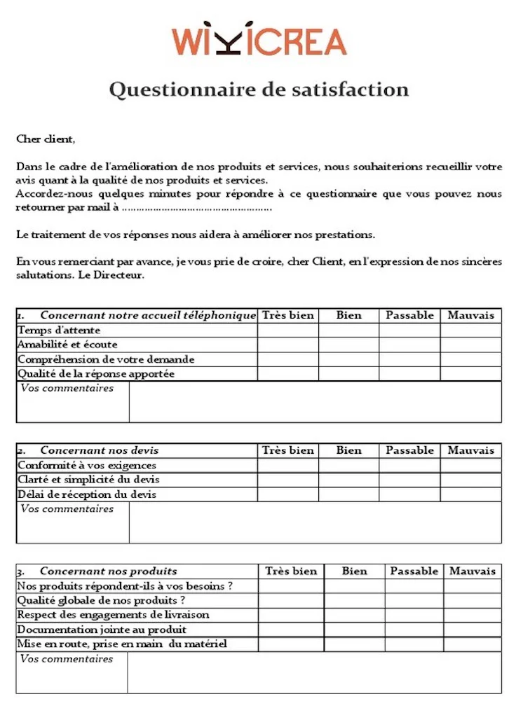 Comment Faire Un Questionnaire De Satisfaction Modele Et Exemple