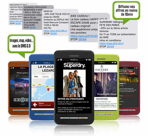 SMS pro : visuel SMS Proxima