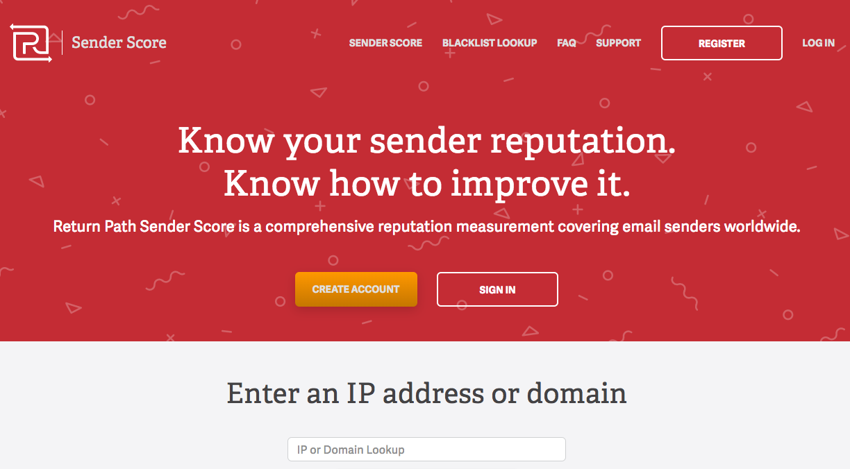 Sender Score de Return Path pour tester sa délivrabilité email