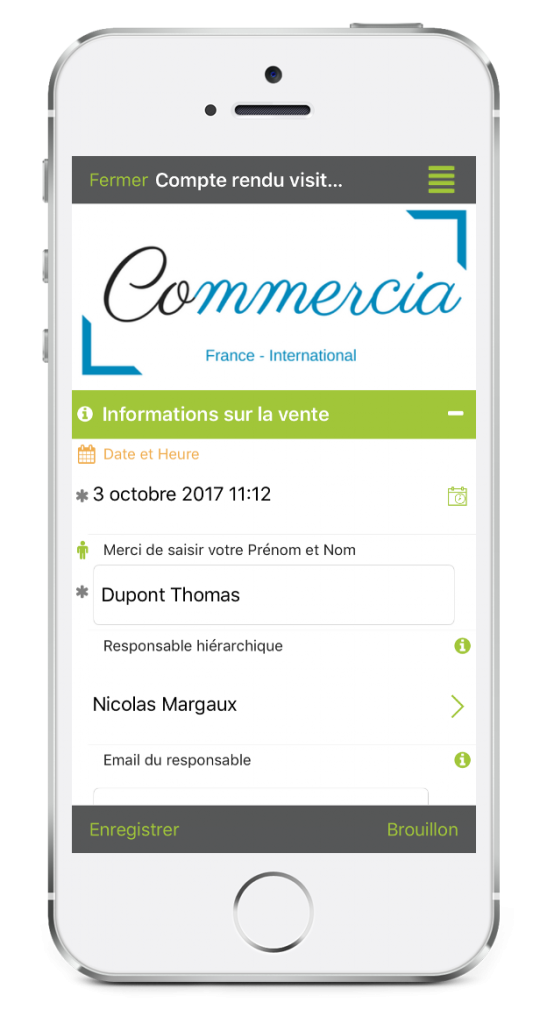 CRM mobile : Kizeo Forms