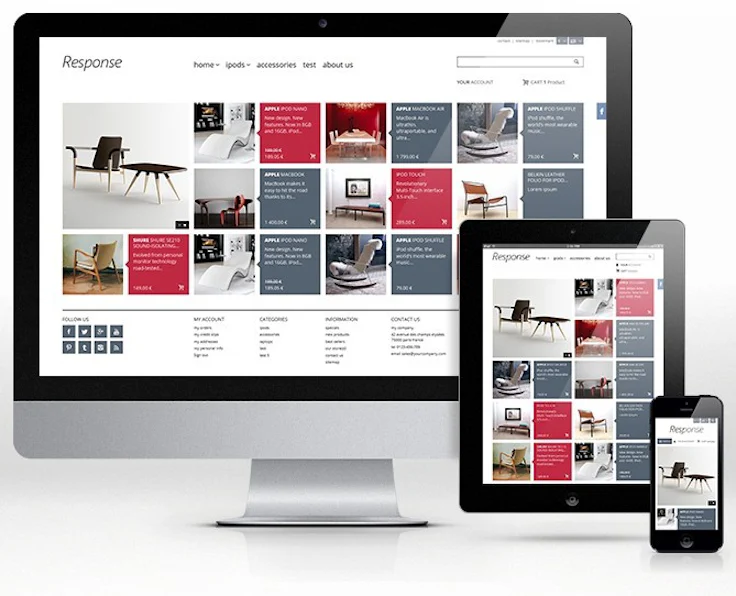 Vendre en ligne : exemple de site ecommerce responsive