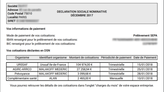 Logiciel paie DSN : exemple de fichier DSN