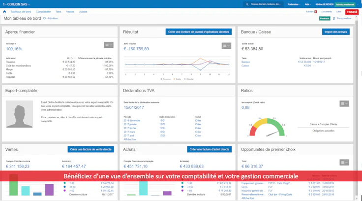 Exact Online logiciel comptable