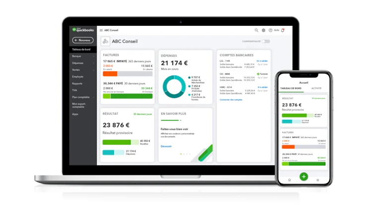 quel logiciel comptable choisir : visuel quickbooks