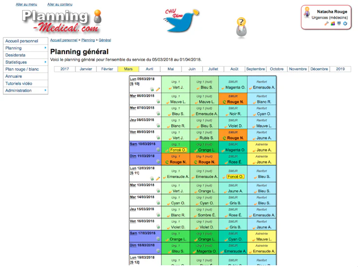 Planning médical logiciel planning médical en ligne, exemple, avantages