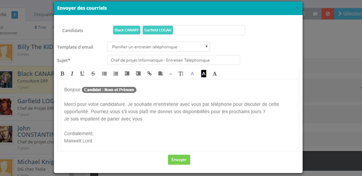 Nicoka ATS : recrutement collaboratif de candidats