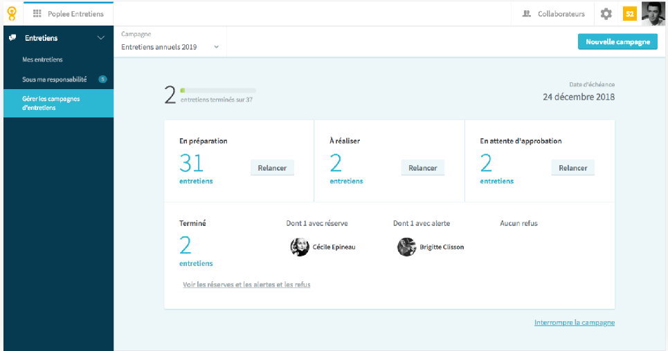 Logiciel entretien professionnel : Poplee Entretiens et Objectifs