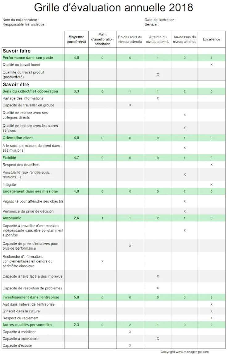 Evaluer Les Competences Professionnelles Grille Modele Et Outils