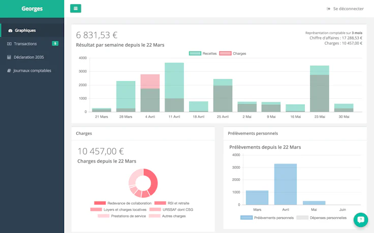 Logiciel comptabilité petite entreprise Indy (ex Georges) Comptabilité