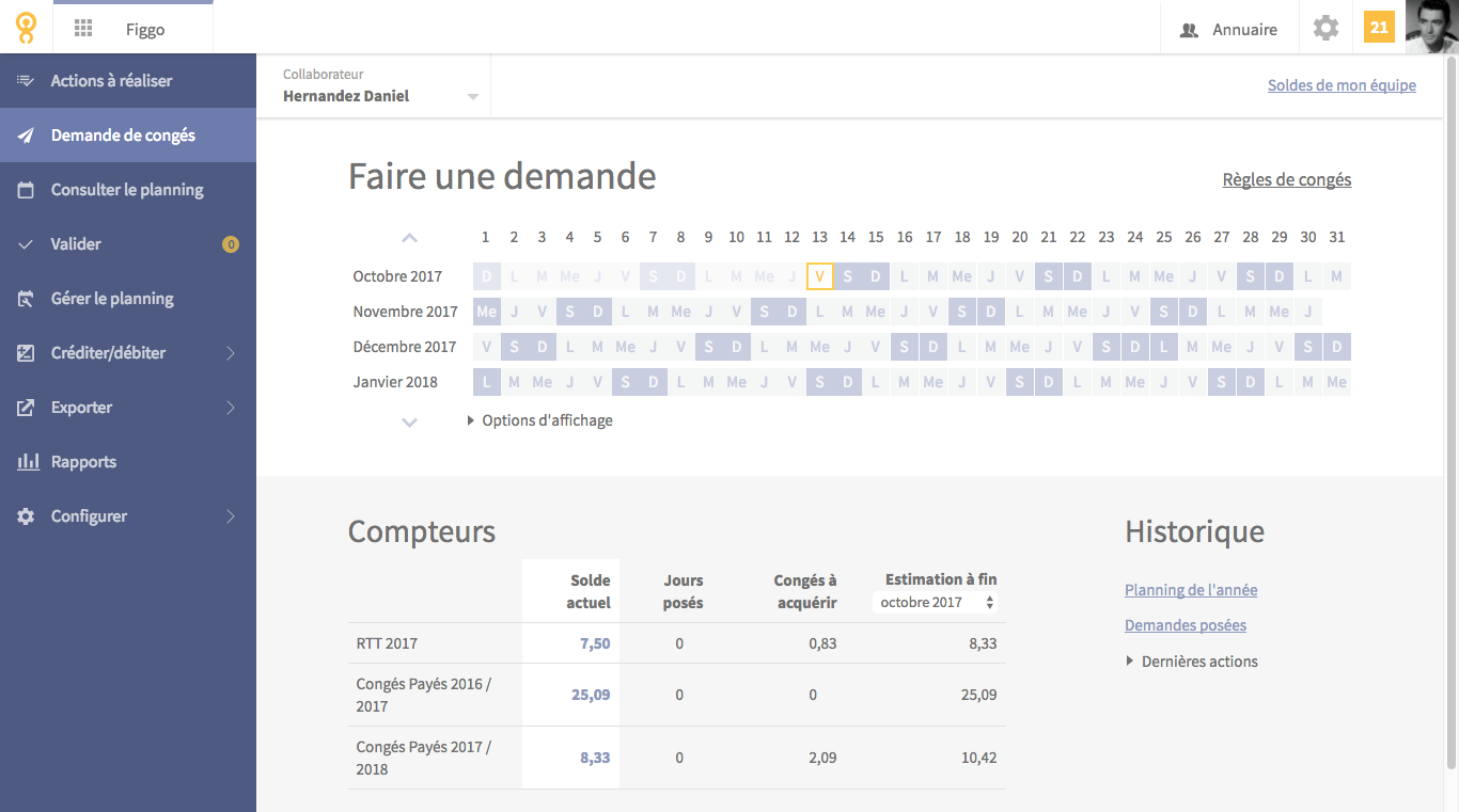 logiciel gestion congés Figgo
