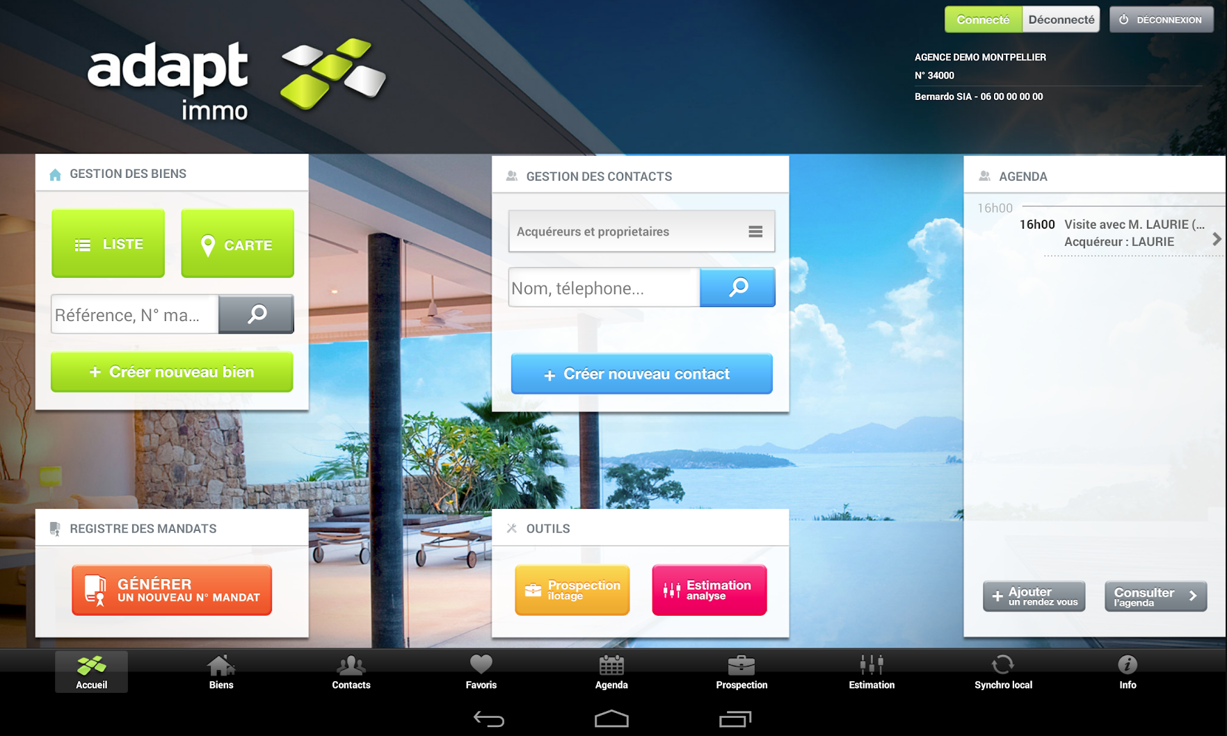 Le CRM immobilier Adapt immo pour agences immobilières