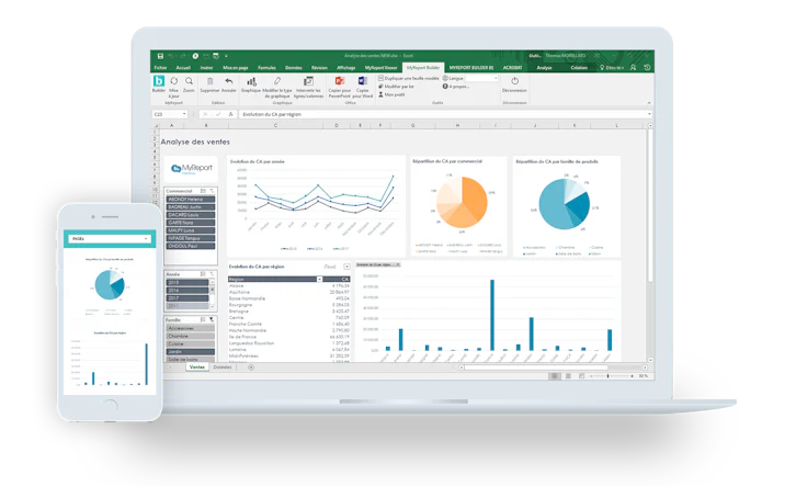 L'outil de reporting Excel avec MyReport