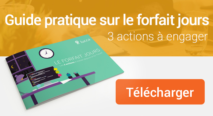 Télécharger gratuitement le guide pratique sur le forfait jours, offert par Lucca.