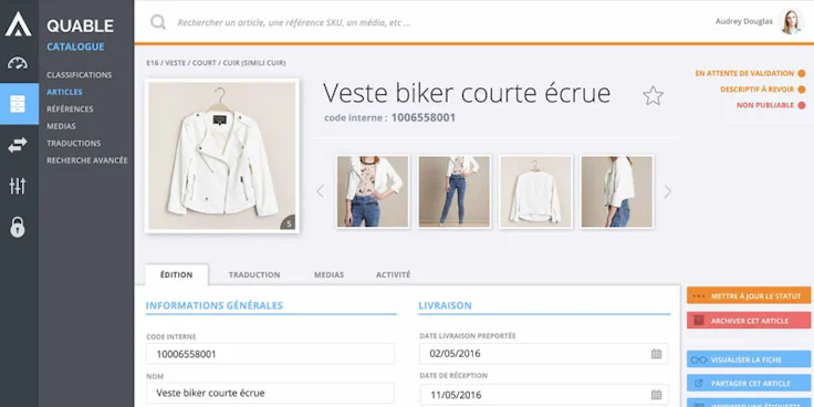 Quable : PIM + DAM + WEB TO PRINT