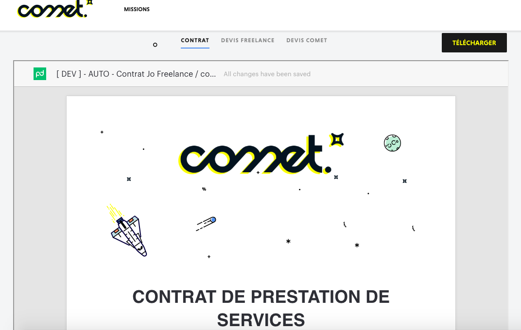 Trouver un développeur freelance sur la plateforme Comet
