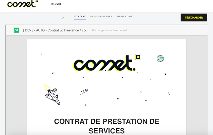 Trouver un développeur freelance sur la plateforme Comet