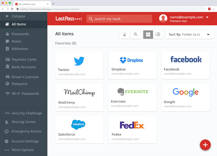 Meilleur gestionnaire de mot de passe 2020 : visuel LastPass