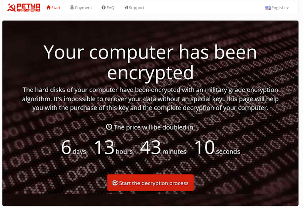 Exemple de ransomware