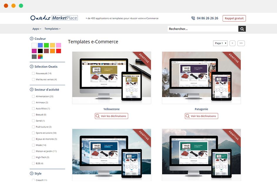 Oxatis plateforme e-commerce