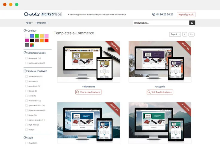 Oxatis plateforme e-commerce