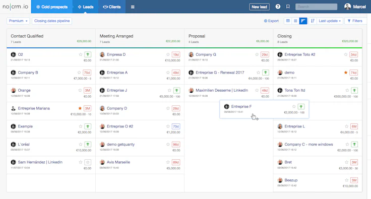 nocrm.Io screenshot