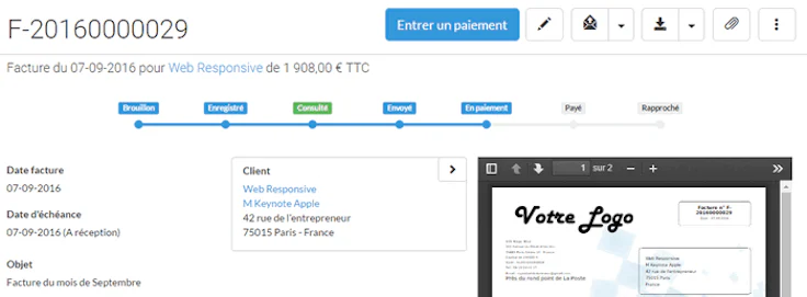 Facture facile Evoliz, logiciel facturation en ligne