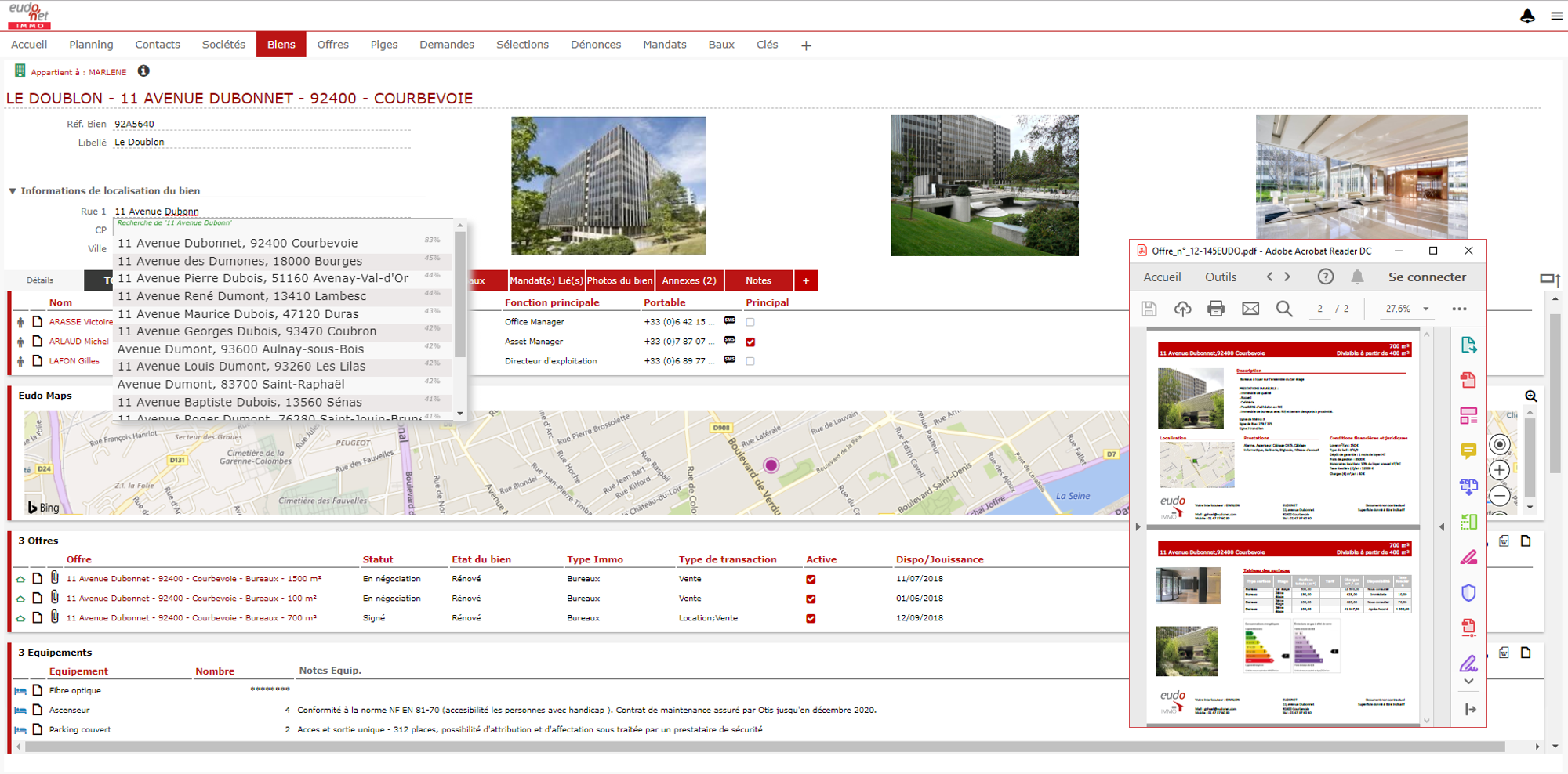 crm immobilier : eudonet