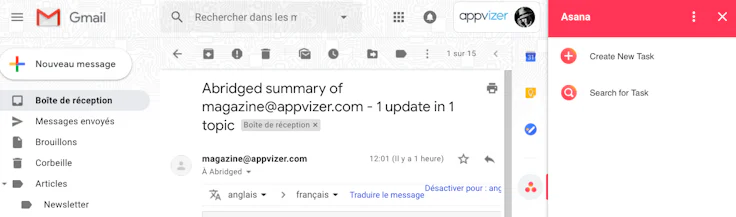 planifier un projet : créer une tâche depuis gmail