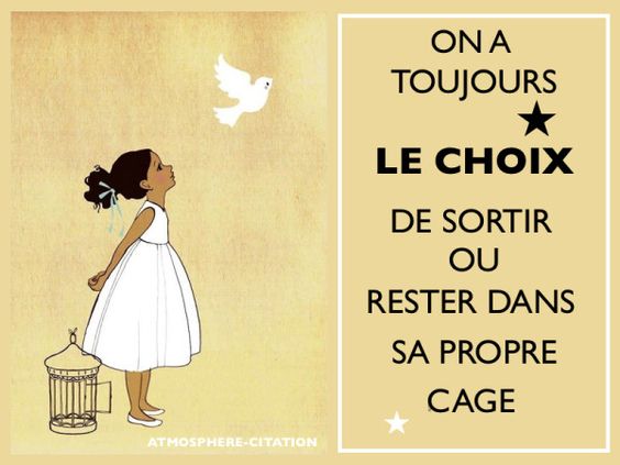 sortir de sa cage