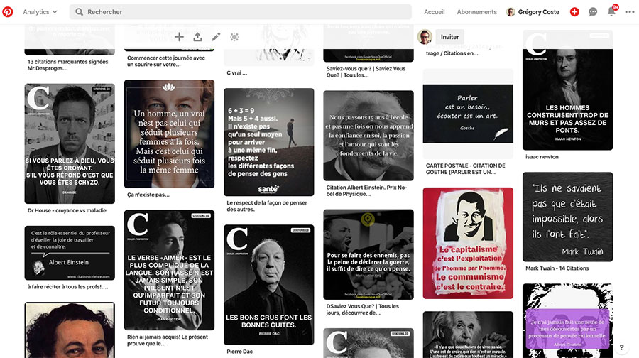 vision board pinterest