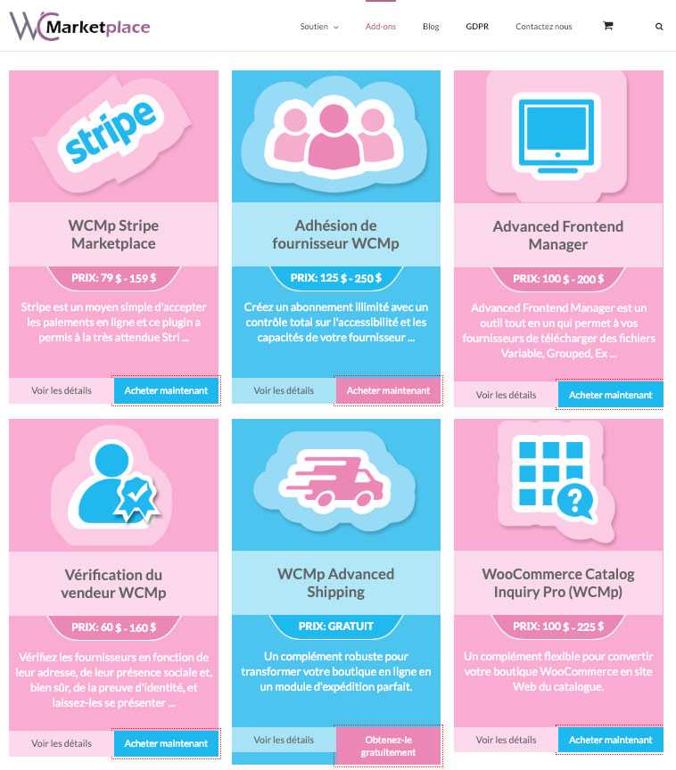 WC Marketplace pour WordPress : les prix