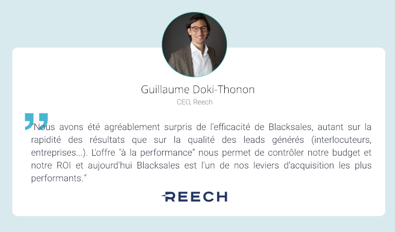 Génération de leads btob avec outil blacksales