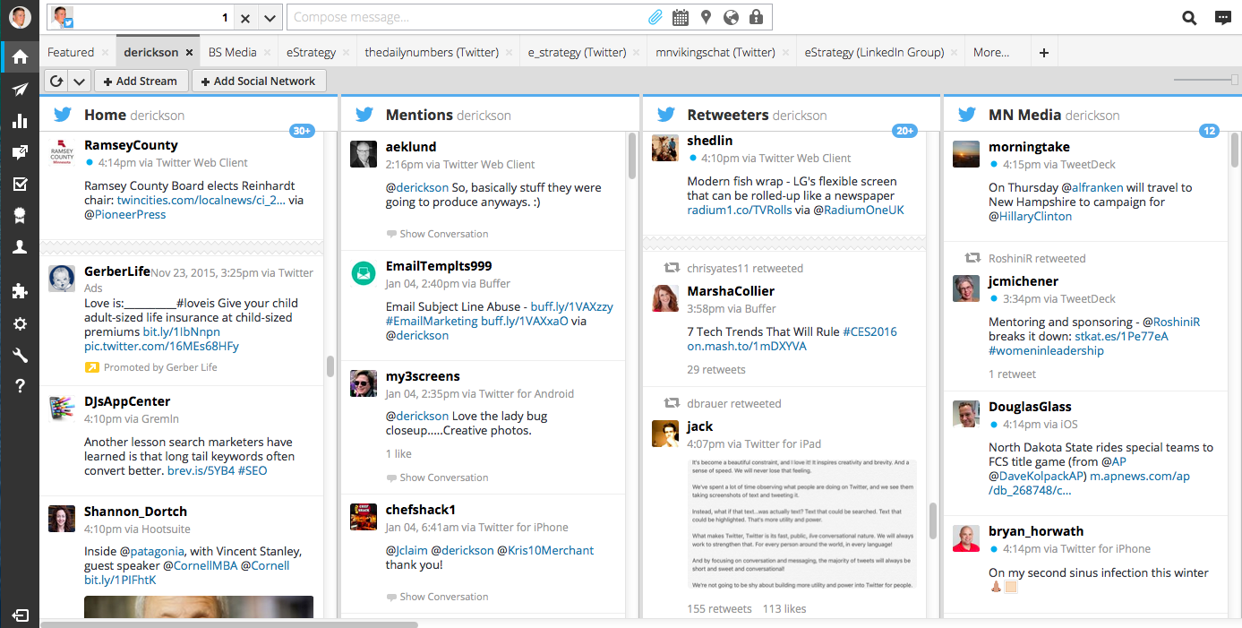 Interface © Hootsuite