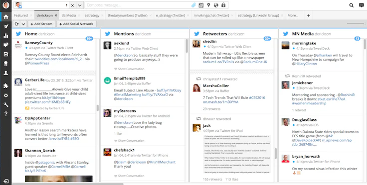 Interface © Hootsuite