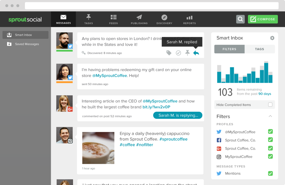 Sprout Social : outil de social media management