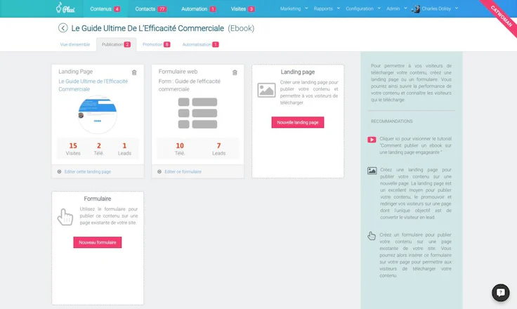 La plateforme de marketing automation Plezi