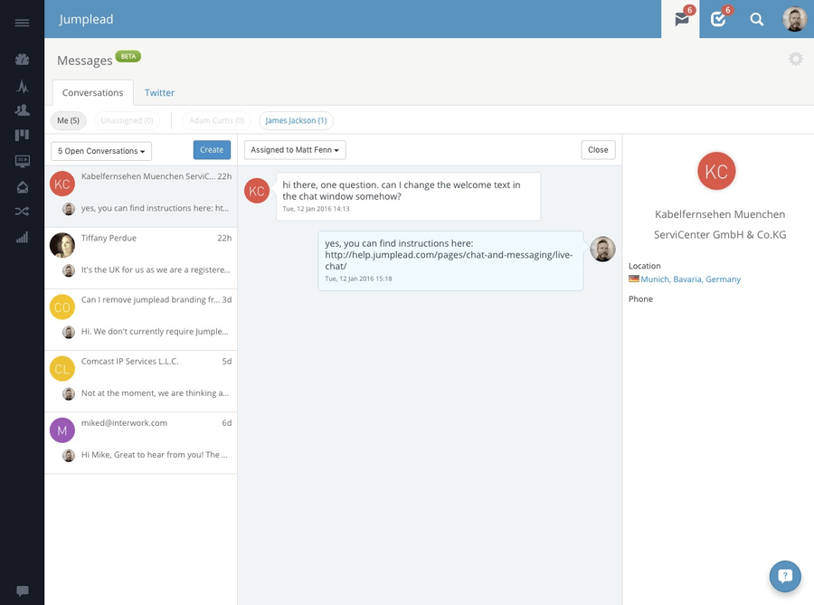 La plateforme marketing Jumplead
