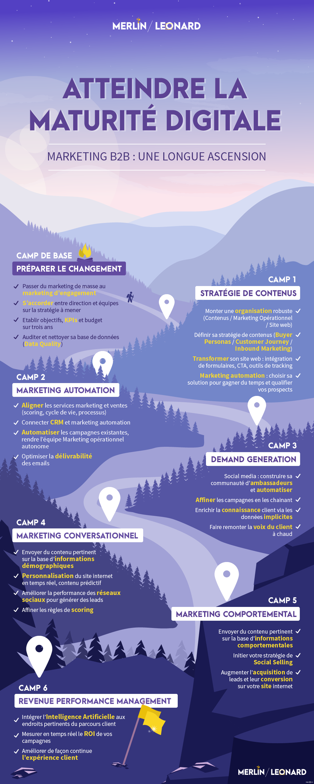infographie sur la maturité du marketing digital