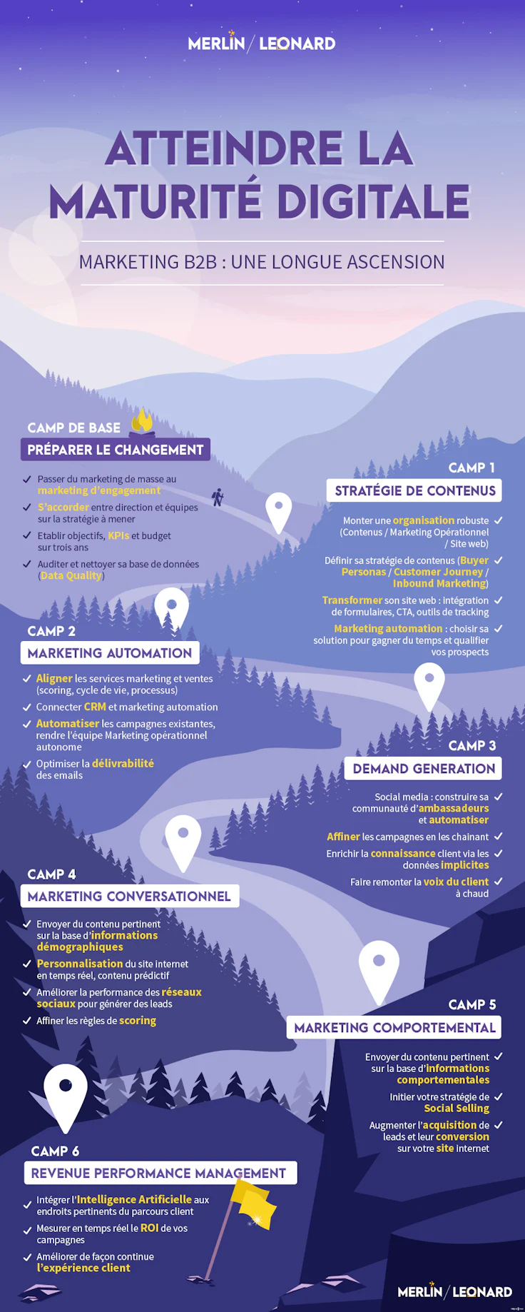 infographie sur la maturité du marketing digital