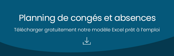 Planning entreprise : modèle Excel planning congés et absences gratuit